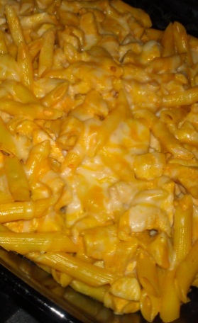 Buffalo Chicken Pasta Bake