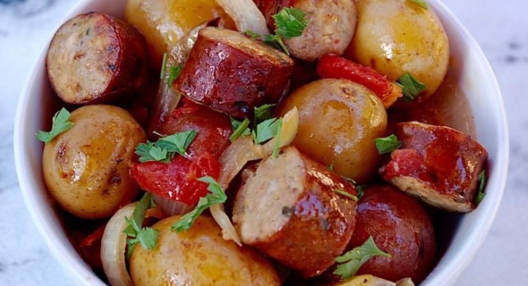 Slow Cooker Sausage and Potatoes