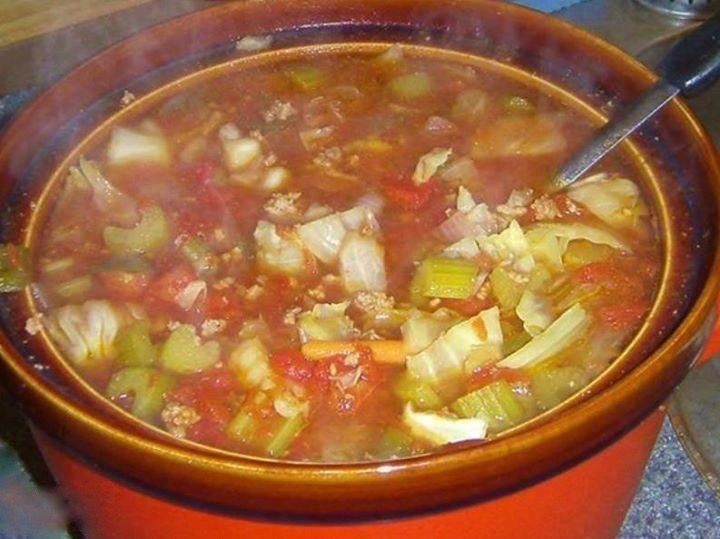 Cabbage Soup with Hamburger