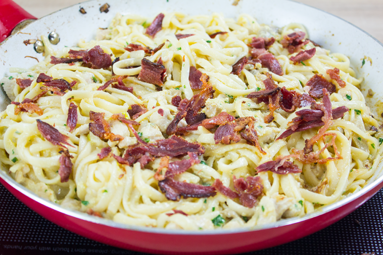 Bacon Carbonara With Chicken