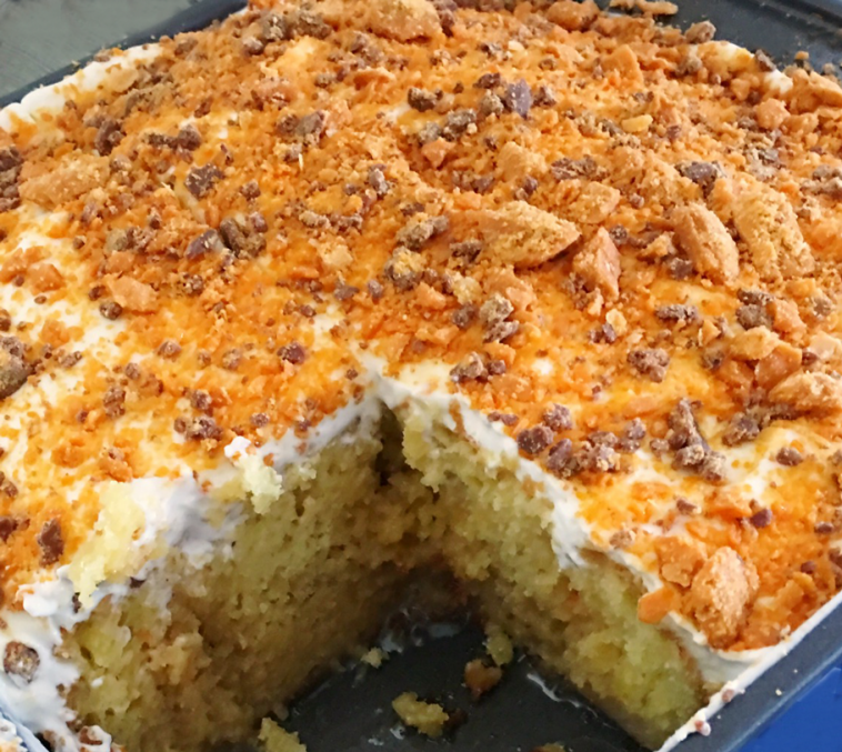 Butterfinger Ecstasy Cake