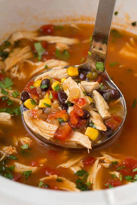 Slow-Cooker Chicken Tortilla Crockpot Soup
