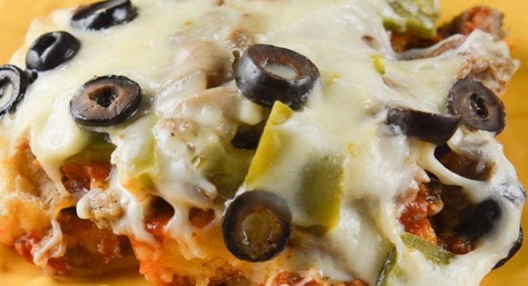 Crock Pot Pizza Bake