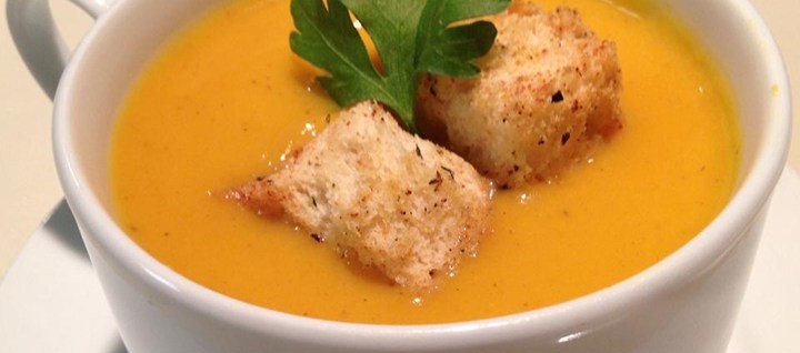 Curried Squash & Chicken Soup