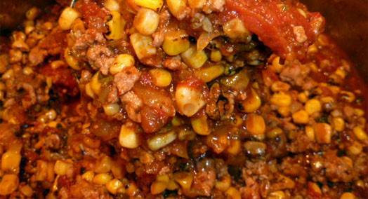 Spicy Corn and Chicken Chili