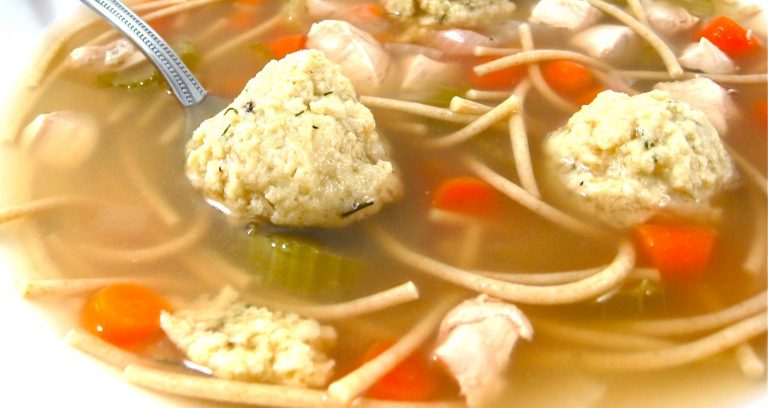 Skinny Matzo Ball Soup