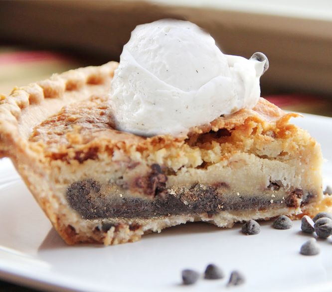 Vintage Toll House chocolate Chip Pie
