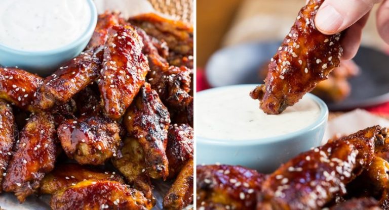 Crock Pot Sweet and Spicy Sticky Wings