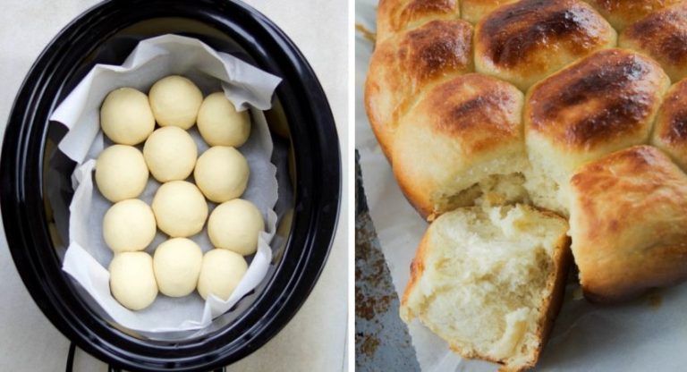 Easy Slow Cooker Dinner Rolls