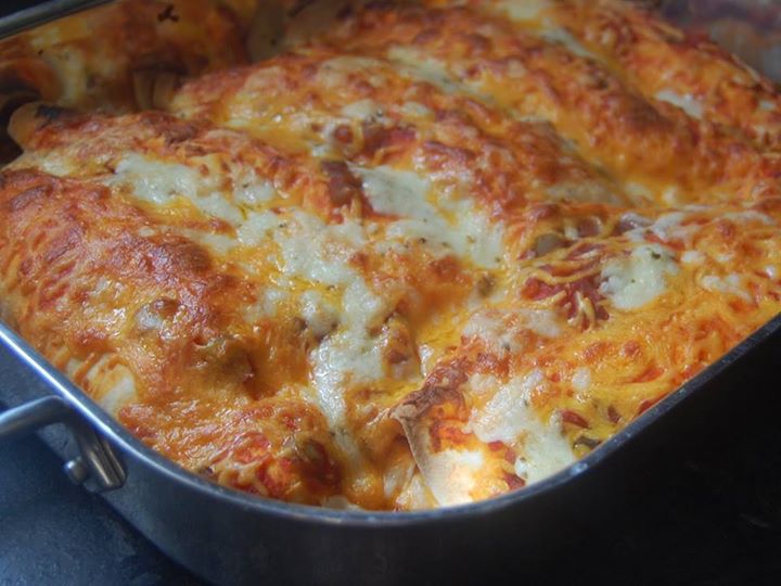 Cream Cheese Chicken Enchiladas