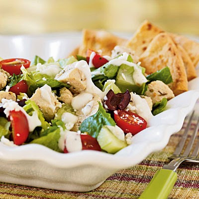 Low Calorie Greek Salad Recipe with Chicken