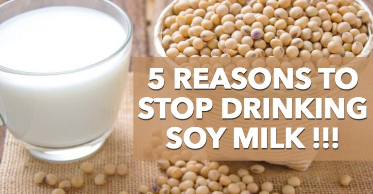 If You are Drinking Soy Milk, then Stop Right Now