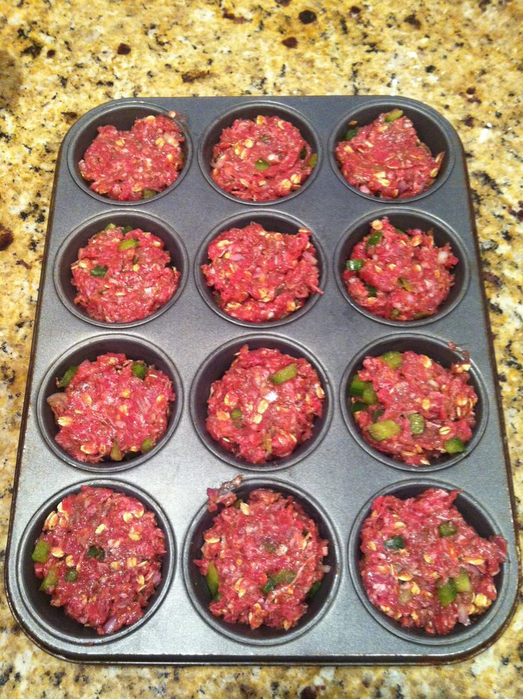 Mini Meatloaf Muffin Pan