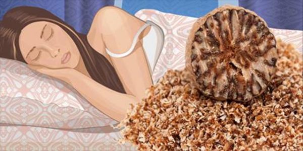 EAT 1/4 TEASPOON OF NUTMEG & YOU WILL FALL ASLEEP FAST!