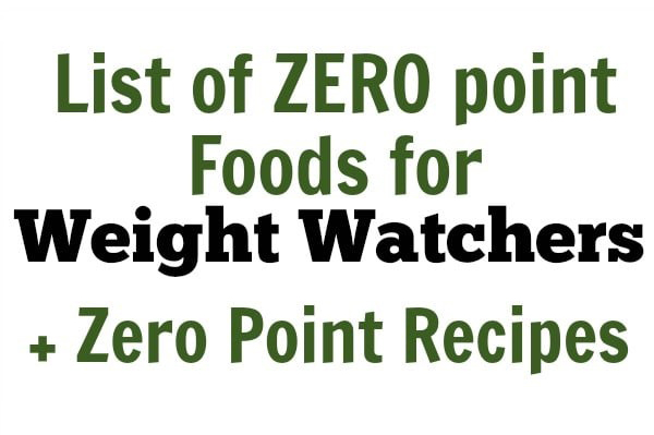 A LIST OF FREE POINTS ON WEIGHT WATCHERS