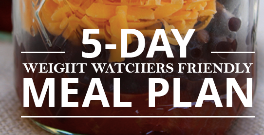TOP 5 WEEKDAY MENUS FOR WEIGHT WATCHERS