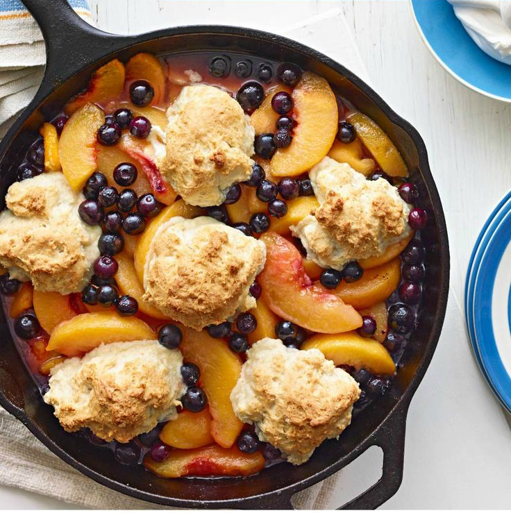 PEACH COBBLER CAST-IRON SKILLET