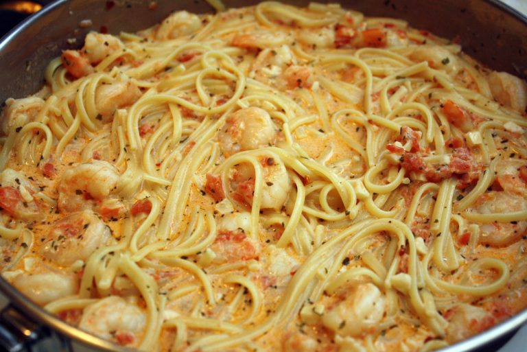 SHRIMP LINGUINE (A DIFFERENT SPIN)