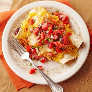 Chicken-Pumpkin Enchiladas