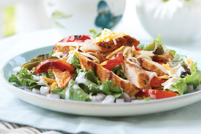 Grilled Chicken Fajita Salad