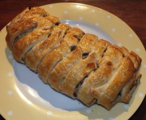 Apple-Sausage Strudel