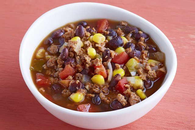 Tex-Mex Bean-Burger Soup