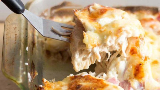 CHICKEN CORDON BLEU CASSEROLE – LOW CARB