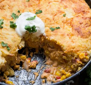 Mexican Style Chicken and Cornbread Casserole