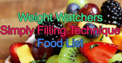 The Simply Filling Technique Food List