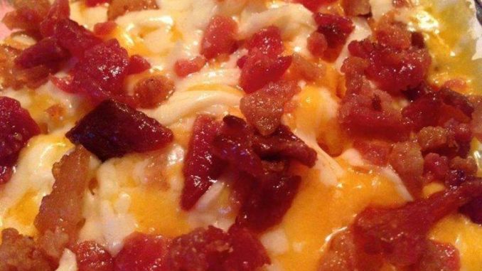 Keto Cheesy Bacon Roasted Cauliflower