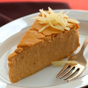 Crustless Pumpkin Cheesecake