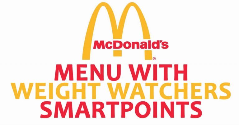 McDonald’s Menu with Weight Watchers SmartPoints