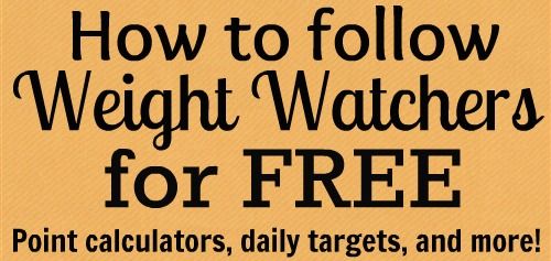 How to Do Weight Watchers for FREE