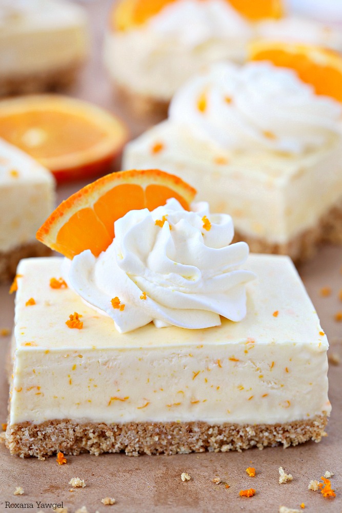 Orange Creamsicle pie Bars Recipe