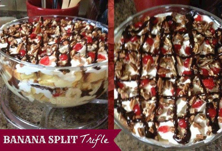 Banana Split Trifle