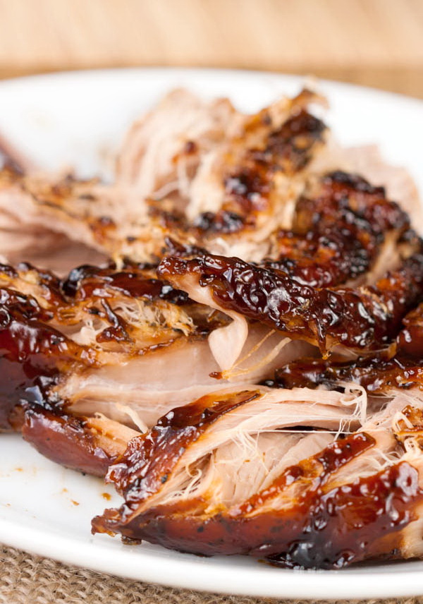Crockpot Brown Sugar Balsamic Glazed Pork Tenderloin