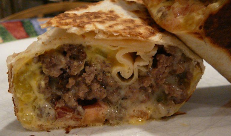 Grilled Cheeseburger Wraps