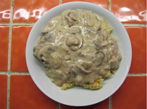 Mushrooms in a Creamy Sauce
