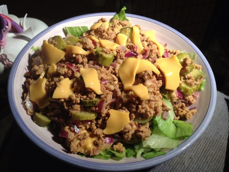 Big Mac In A Bowl – 2 Syns on Slimming World Extra Easy