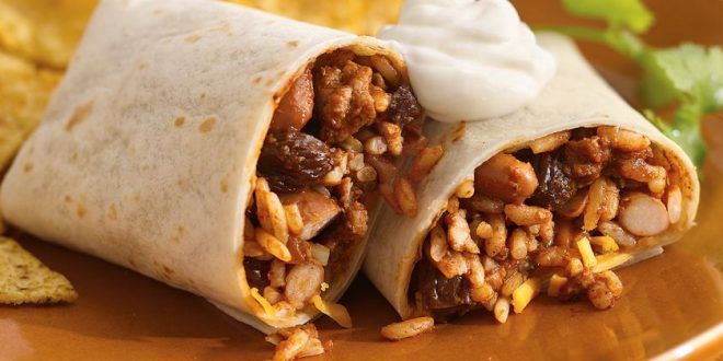 Spicy chicken burrito (slimming world friendly)