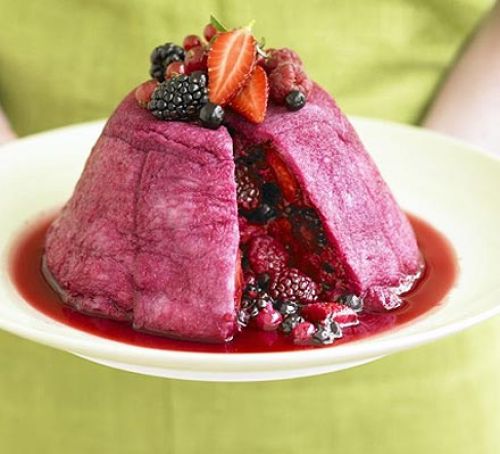 Tangy Lemon and Raspberry Summer Pudding