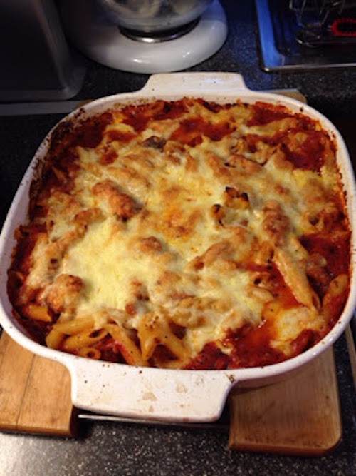 SYN FREE Italian Chicken Pasta Bake