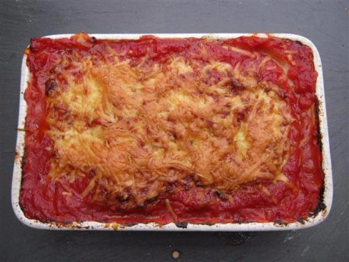 Baked Bean & Ham Lasagne
