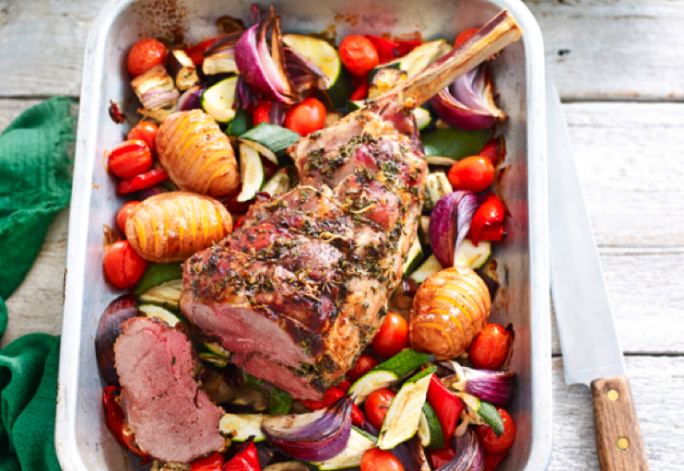 Roast Lamb with Veg