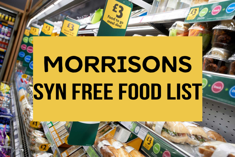 Morrisons Slimming World Free Food and Low Syn