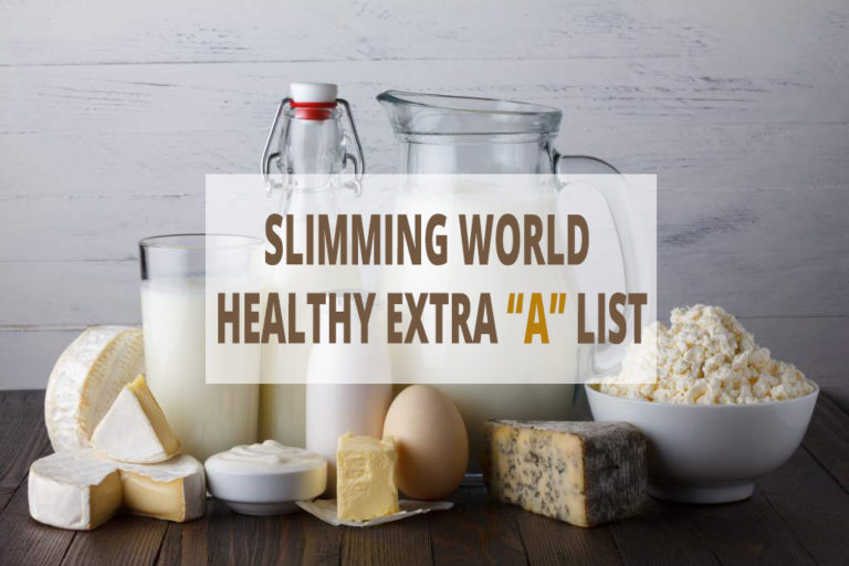 Slimming World Healthy Extra A list