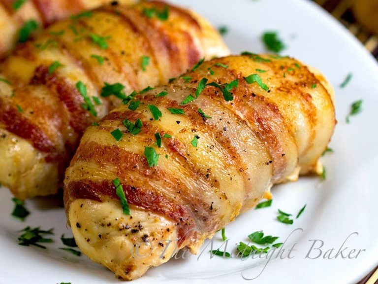 Chicken Wrapped In Bacon With Cheese