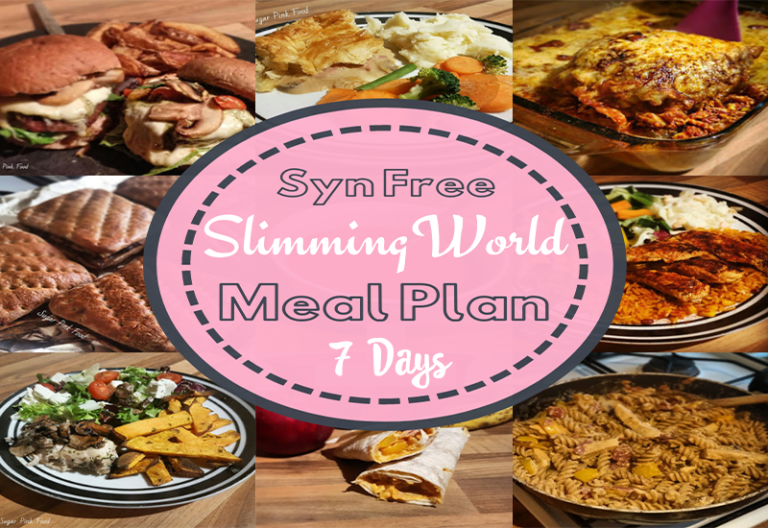 Syn Free 7 Day Slimming World Meal Plan